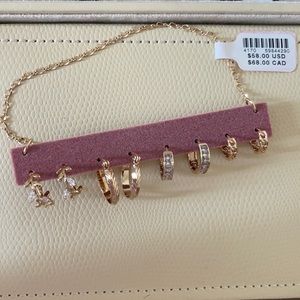 Anthropologie Set of 4 hoop earrings